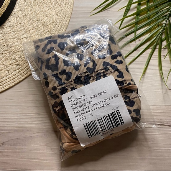NWOT Beach Riot Leopard Animal Print Asymmetrical Celine One Shoulder One Piece - Picture 11 of 16